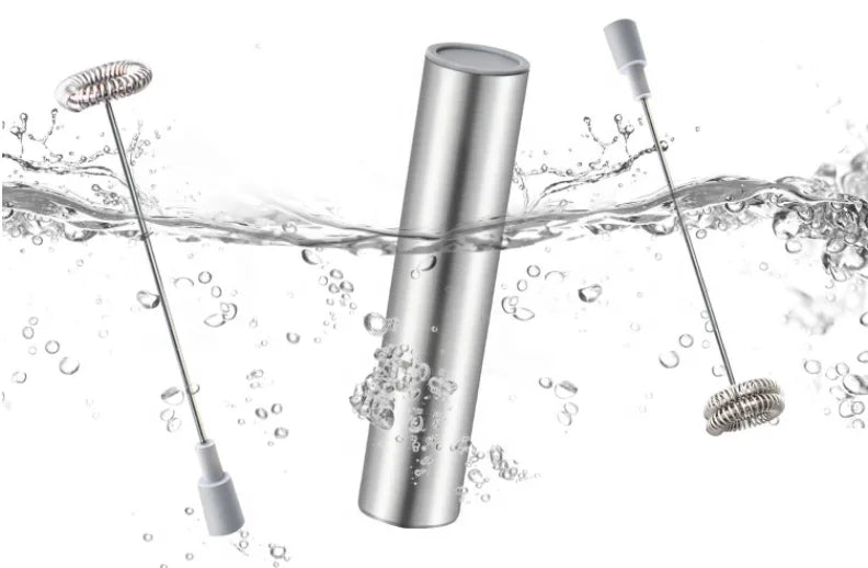 Handheld Electric Milk Frother – Single & Double Spring Whisk Electric Milk Frother SPOT