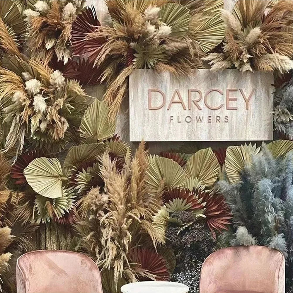 2-Pack Dried Palm Fan Leaves – DIY Wedding & Home Decor Dried Botanical Decor SPOT