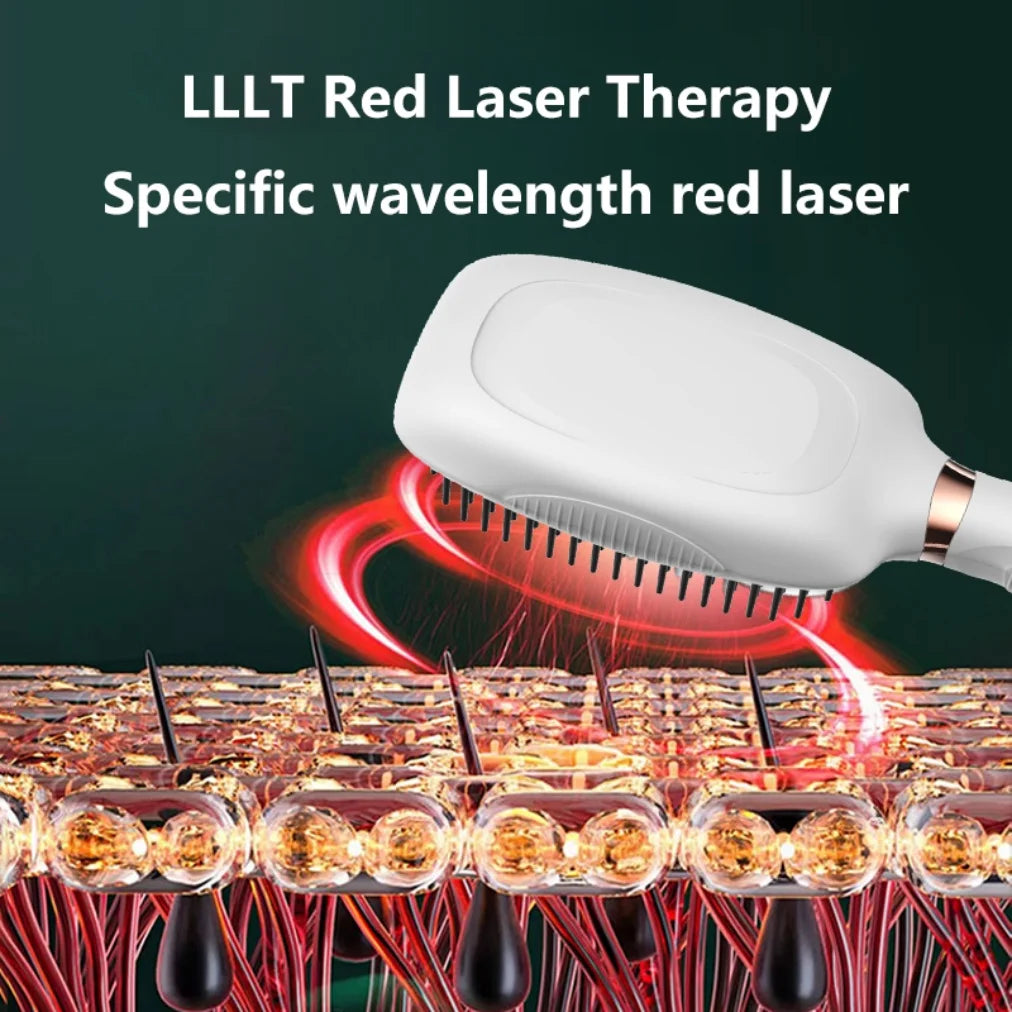 Laser Hair Care Comb – EMS, Thermotherapy & Vibration Electric Hair Comb SPOT