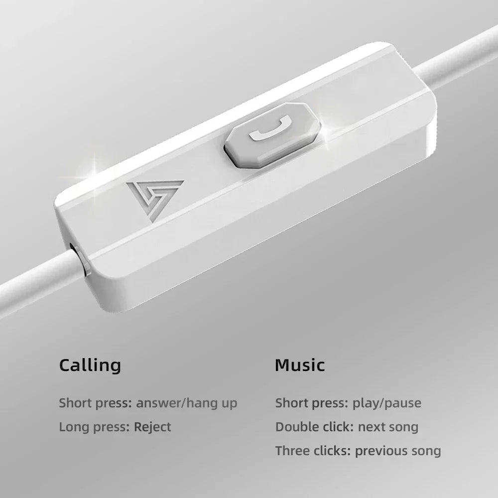 QKZ AK3 Wired In-Ear Earphones – HiFi Bass, Mic & Gaming Wired In-Ear Earphones SPOT