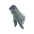 Fleece-Lined Touchscreen Winter Gloves – Windproof Unisex Winter Touchscreen Gloves SPOT Grey For Men