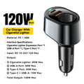 Essager 120W USB-C Car Charger with 85W Cigarette Lighter Port USB-C Car Charger SPOT 120W Car Charger black China Mainland
