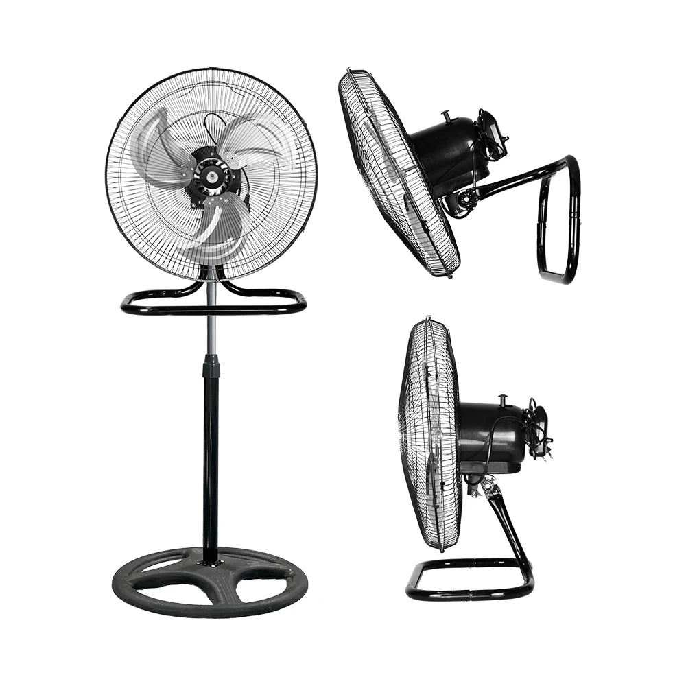 Modern 3-Blade Oscillating Metal Fan – Adjustable Height Oscillating Electric Fan SPOT Default Title