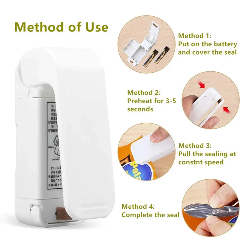 Mini Heat Bag Sealer – Portable Plastic Bag Sealing Machine Bag Sealing Machine SPOT