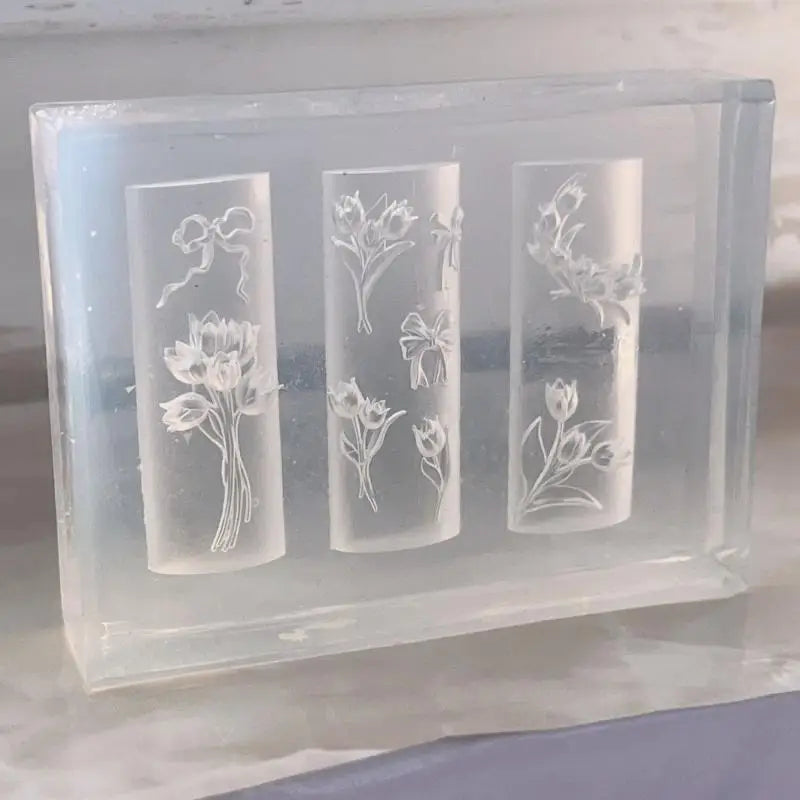 3D Silicone Tulip Nail Mold – DIY Floral Nail Art Charms Nail Art Mold SPOT