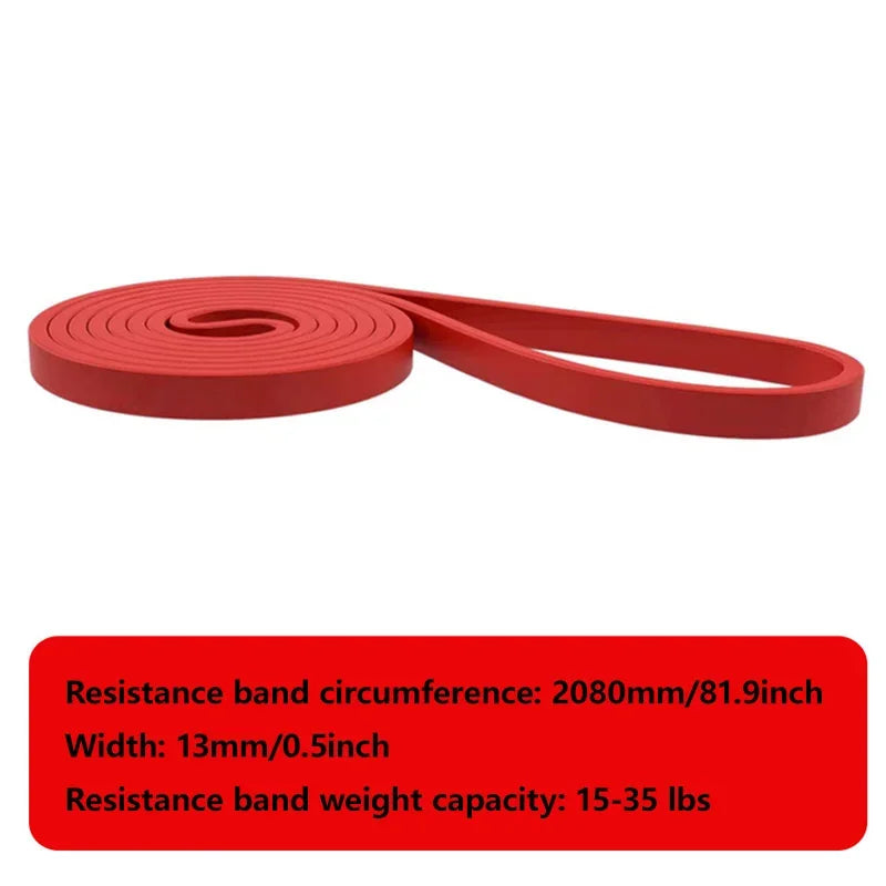 Resistance Band for Pull-Ups, Yoga & Strength Training – TPE Resistance Band SPOT Red 13-35LB