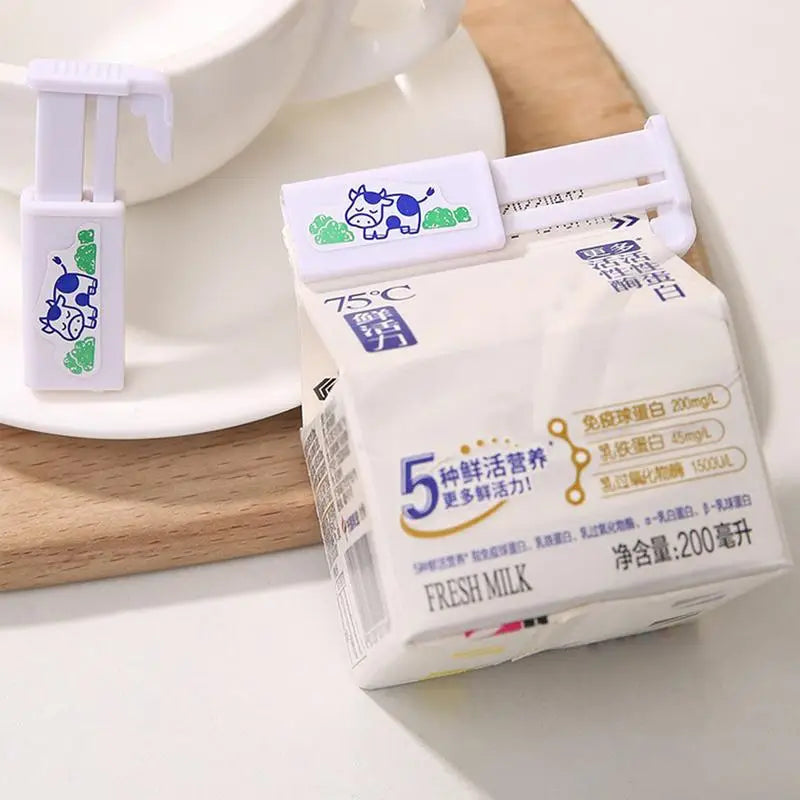 2-Pack Milk Carton Sealing Clips – Leak-Proof Bag Sealer Food Sealing Clip SPOT
