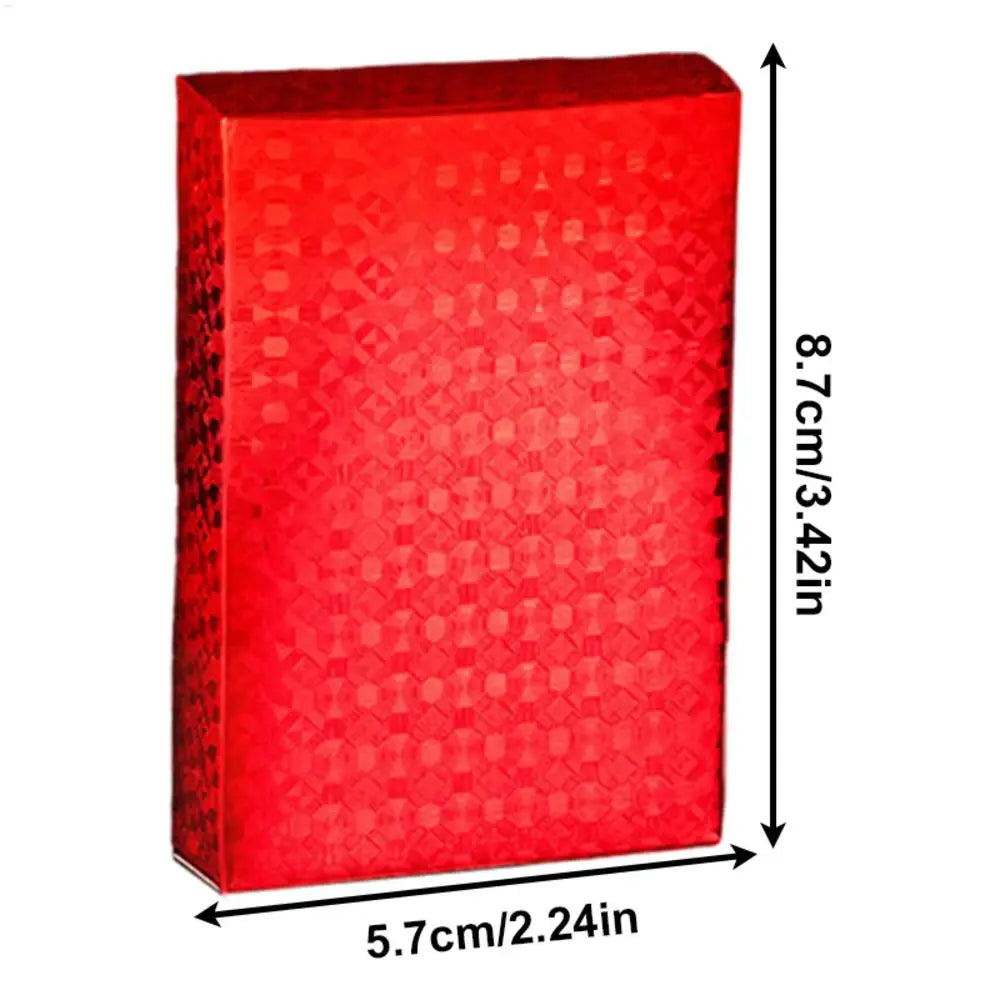 Red Waterproof PVC Playing Cards – Durable Poker Deck Poker Card Deck SPOT a