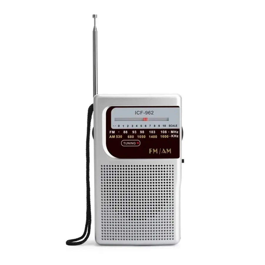 VIKEFON Portable AM FM Radio – Battery Operated, Camping & Emergency Portable AM FM Radio SPOT