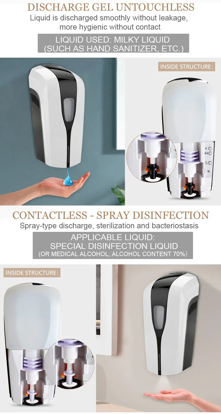 1000ml Touchless Wall Mount Automatic Soap Dispenser – Infrared Automatic Soap Dispenser SPOT