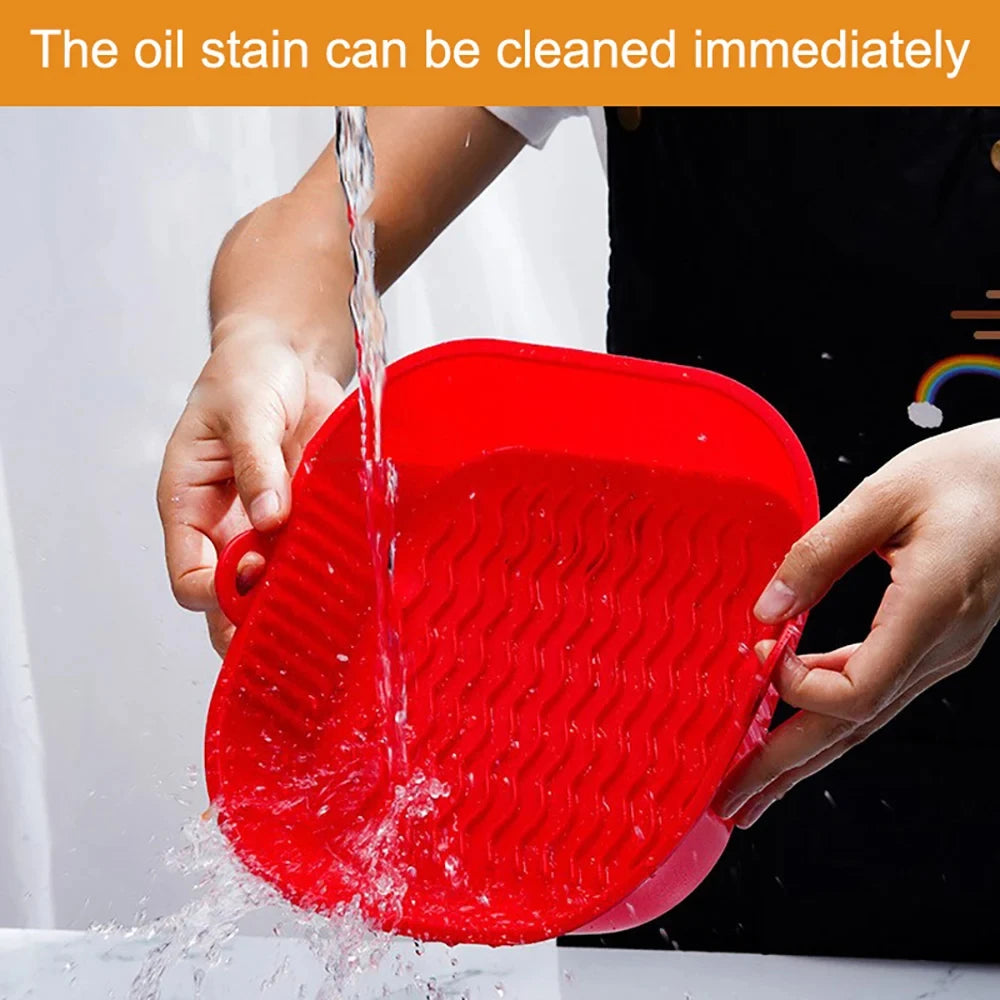 Silicone Air Fryer Basket – Reusable Non-Stick Baking Pot Silicone Baking Basket SPOT