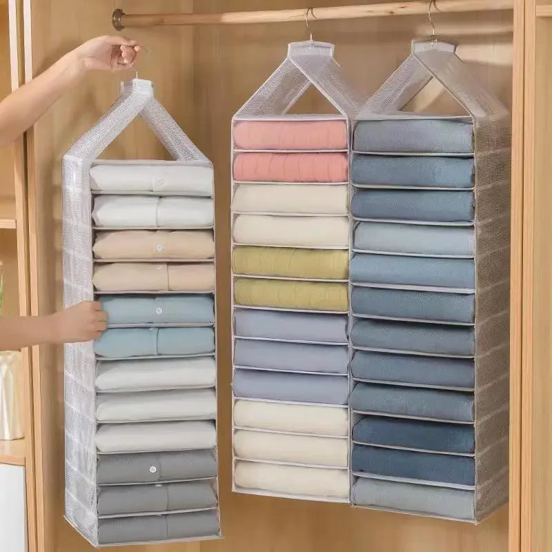 Hanging Wardrobe Storage Bag – Closet Organizer for Clothes Hanging Closet Organizer SPOT