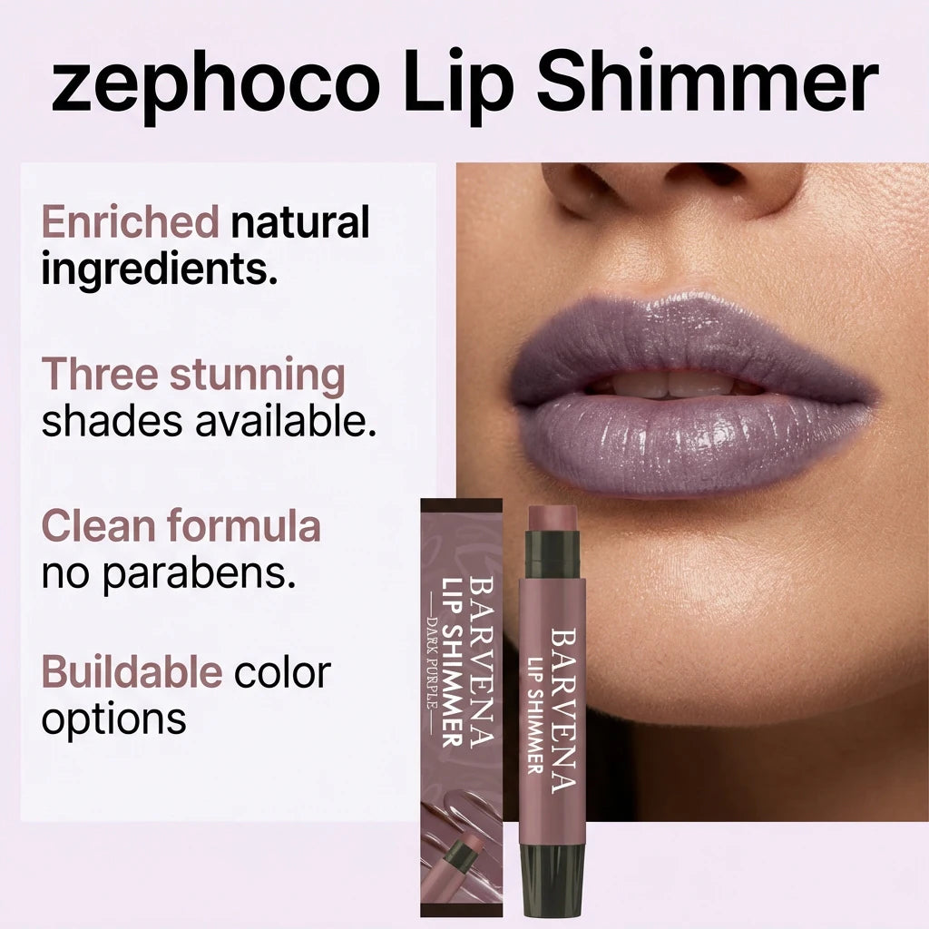 eelhoe Dark Purple Tinted Lip Balm Stick | Glossy Shimmer Tinted Lip Balm SPOT