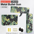 Alloy Metal Folding Toy Pistol with Soft Bullets | NOCCLILI Toy Blaster Pistol SPOT Green camouflage