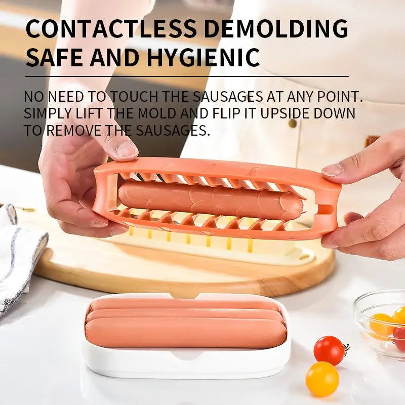 Hot Dog Slicer & Sausage Flower Cutter – BBQ Kitchen Tool Sausage Slicer Tool SPOT