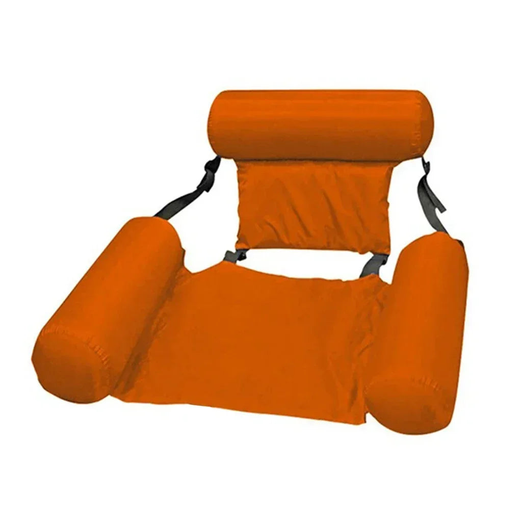 Inflatable Water Hammock Pool Float Lounger for Adults Inflatable Pool Float SPOT Orange
