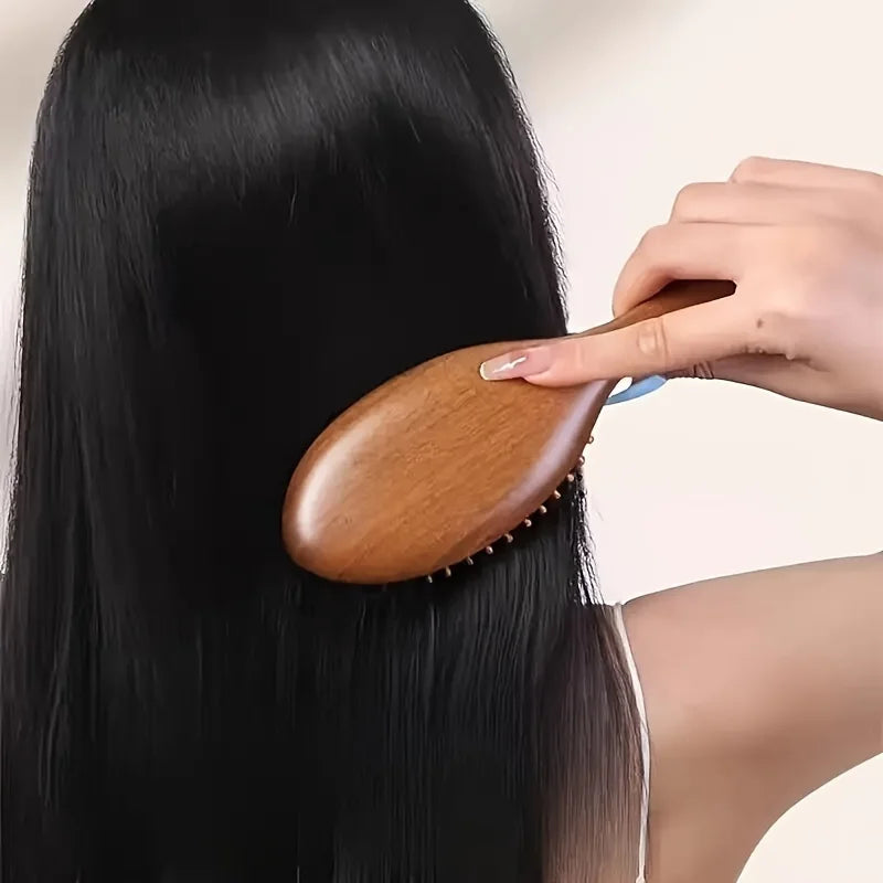 Sandalwood Air Cushion Hairbrush – Scalp Massage Comb Scalp Massage Hairbrush SPOT