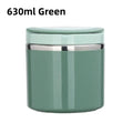 Stainless Steel Insulated Food Jar 630ml & 1000ml | Thermal Lunch Box Insulated Food Jar SPOT Green-630ml