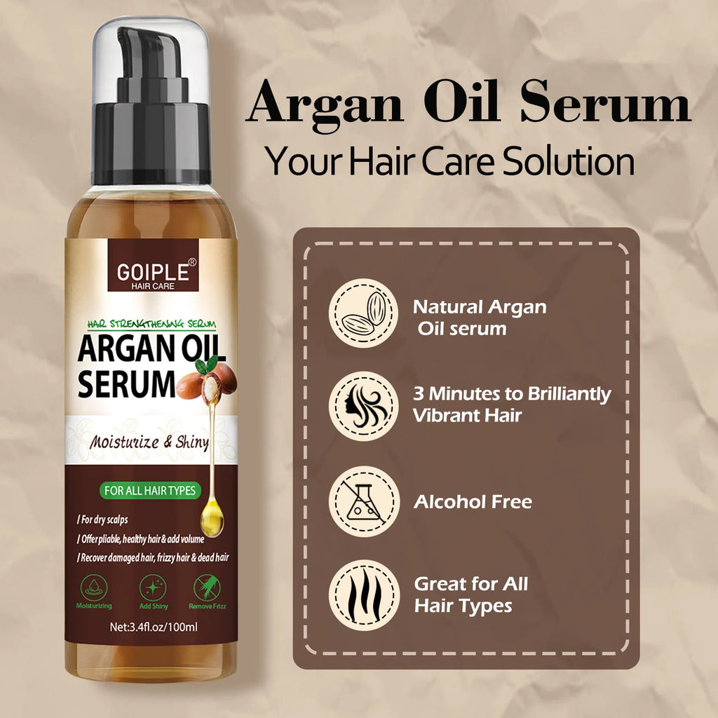 Goiple Argan Oil Hair Serum 100ml – Strengthen & Moisturize Hair Serum SPOT