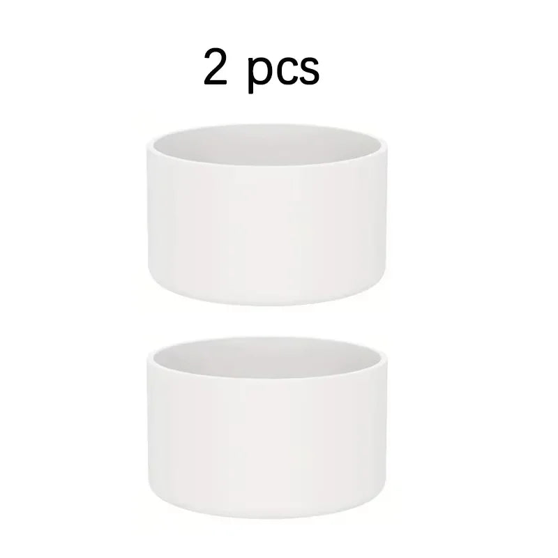 2-Pack Silicone Cup Boot Protectors – Anti-Slip Base Sleeve Cup Boot Protector SPOT white 2PCS