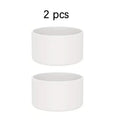 2-Pack Silicone Cup Boot Protectors – Anti-Slip Base Sleeve Cup Boot Protector SPOT white 2PCS