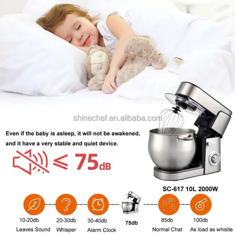 2000W 10L Planetary Stand Mixer – Dough, Bread & Cake Planetary Stand Mixer SPOT