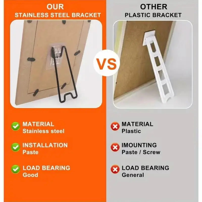 Self-Adhesive Picture Frame Stand – Drill-Free Photo Easel Photo Frame Stand SPOT