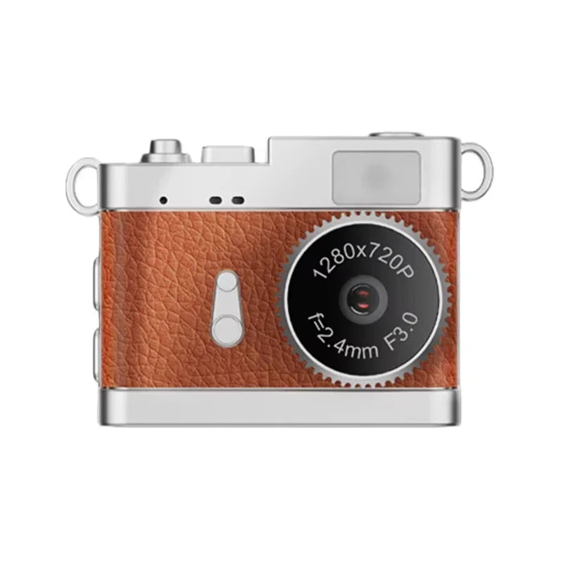 Mini 1080P HD Retro Digital Pocket Camera – Compact Camcorder Digital Pocket Camera SPOT light brown