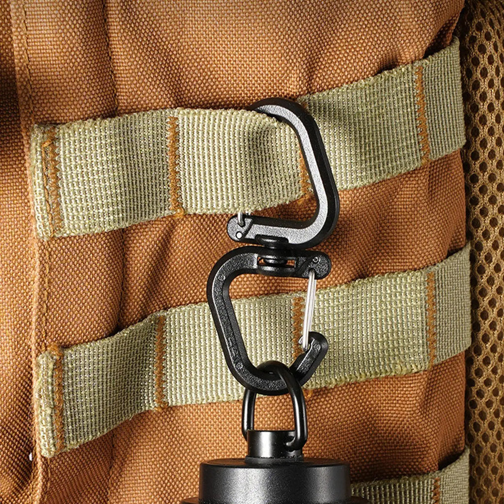 360° Rotating Double Carabiner S-Hook Clip | Camping Keychain Carabiner Clip Hook SPOT