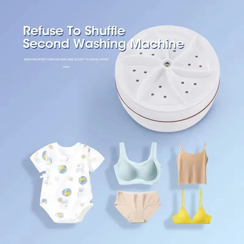 Portable Mini Turbo Bubble Washer – Compact Washing Machine Mini Washing Machine SPOT