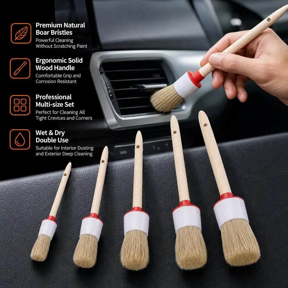 Car Detailing Brush Set – Soft Auto Interior & Exterior Brushes Car Detailing Brush SPOT