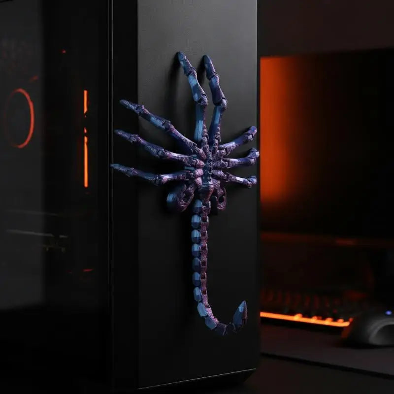 3D Printed Articulated Facehugger Figurine | Sci-Fi Desk Decor Articulated Collectible Figurine SPOT