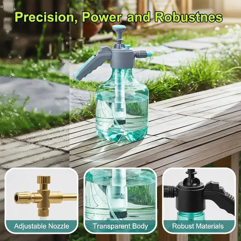 3L Hand Pump Spray Bottle – Adjustable Mist & Jet Nozzle Kitchen Spray Bottle SPOT