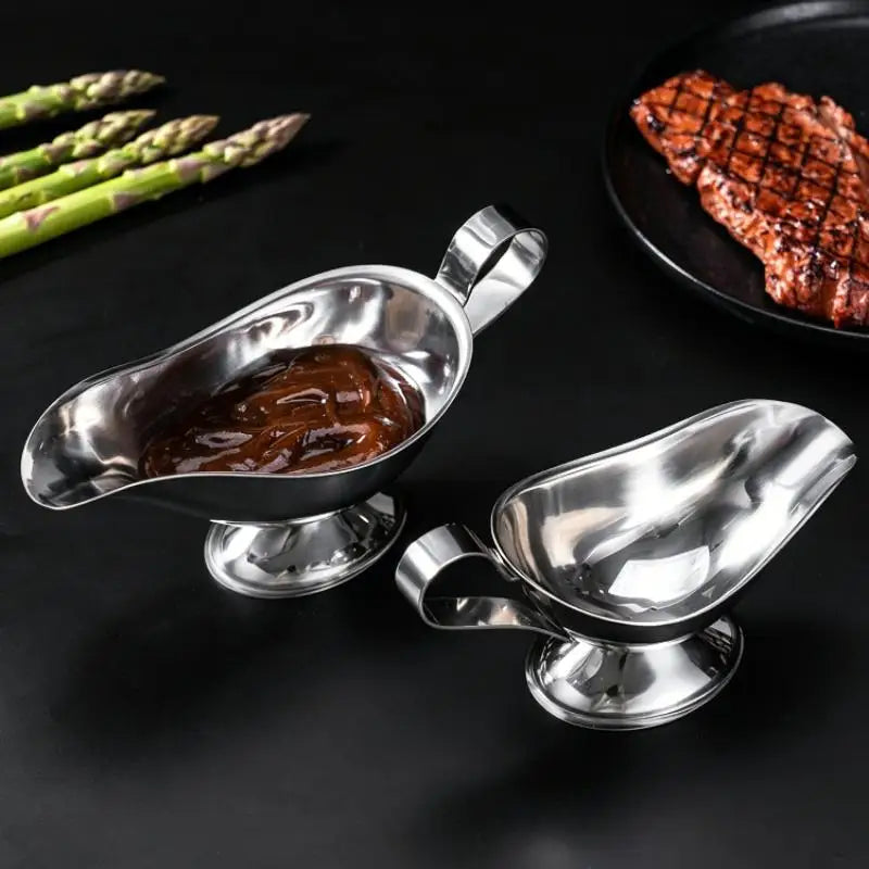 Stainless Steel Sauce Boat – Drip-Free Gravy Pourer Dispenser Gravy Sauce Boat SPOT