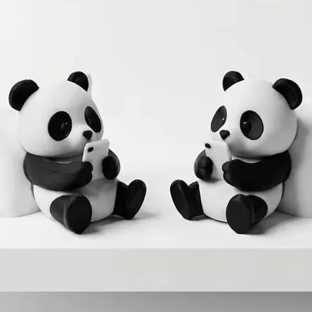 Panda PLA Phone Stand – Cute Desktop Figurine Ornament Desktop Figurine Ornament SPOT