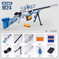 M24 Sniper Rifle Toy Gun – Safe Soft Bullet Blaster for Kids Toy Blaster Gun SPOT Ice-Blue