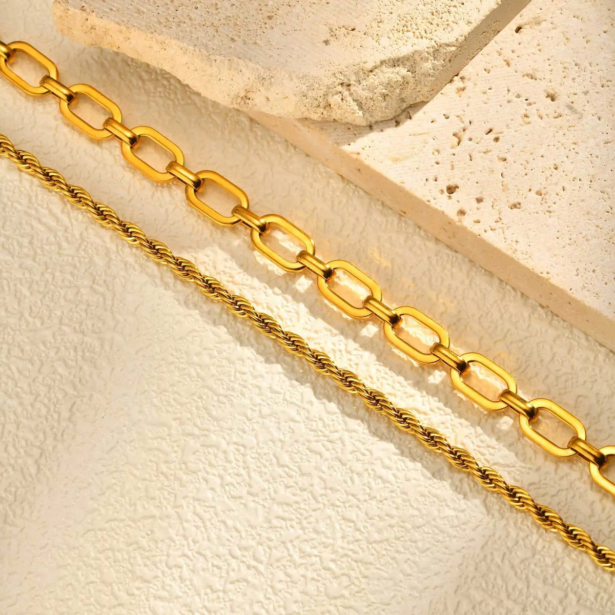 Gold Chunky Chain Link Necklace – Stainless Steel Women's Chain Link Necklace SPOT