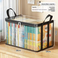 Clear PVC Flip-Top Storage Box – Multi-Use Organizer with Window PVC Storage Box SPOT Black L