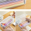 Large Transparent Pencil Box – Stackable PP Stationery Organizer Pencil Case Box SPOT onesize