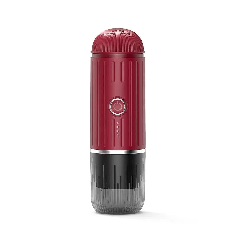 Portable 2-in-1 Espresso Machine – USB Rechargeable, 19 Bar Portable Espresso Machine SPOT Red 12v UK