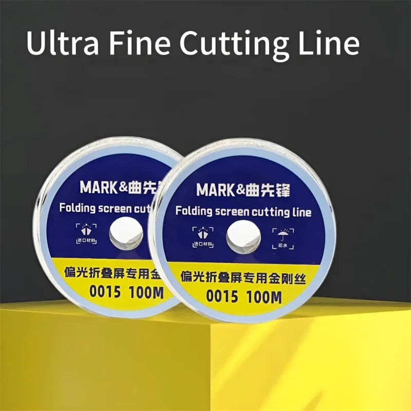 0.015mm Diamond Wire Cutting Line 100M – LCD & OLED Screen Screen Separation Wire SPOT