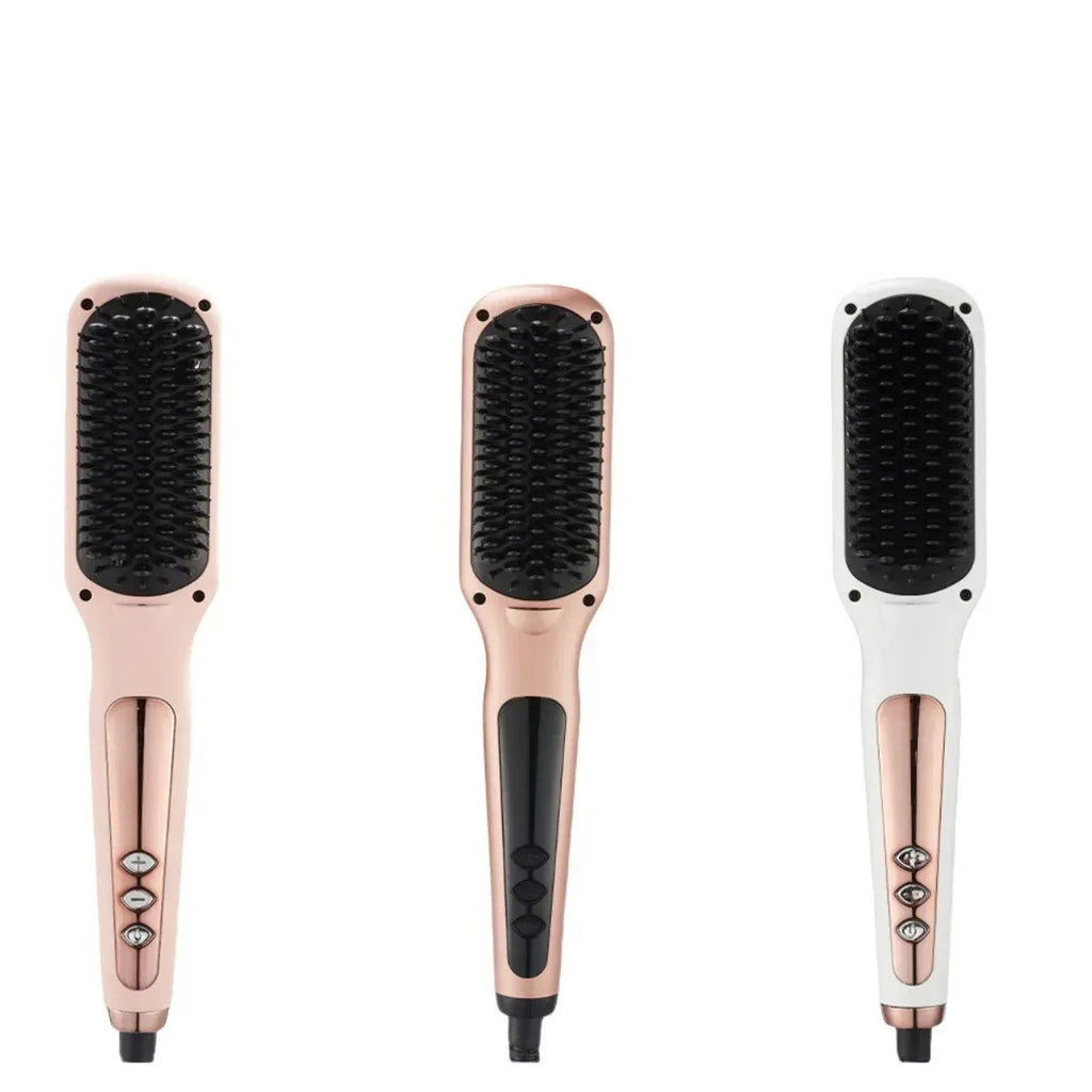 2-in-1 Electric Hair Straightening Brush – Straight & Curly Hair Straightening Brush SPOT
