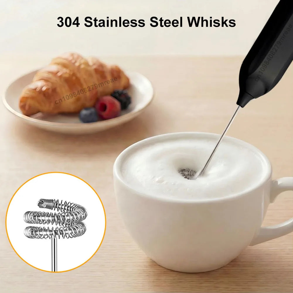 Rechargeable Handheld Milk Frother – 3-Speed Electric Whisk Milk Frother SPOT