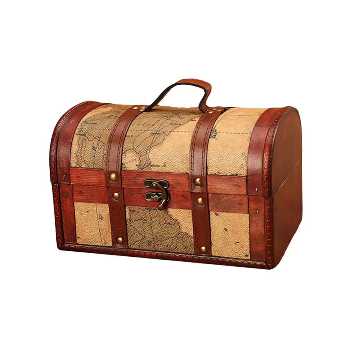 Vintage Wooden Suitcase Box – Photography Prop & Storage Decorative Storage Box SPOT