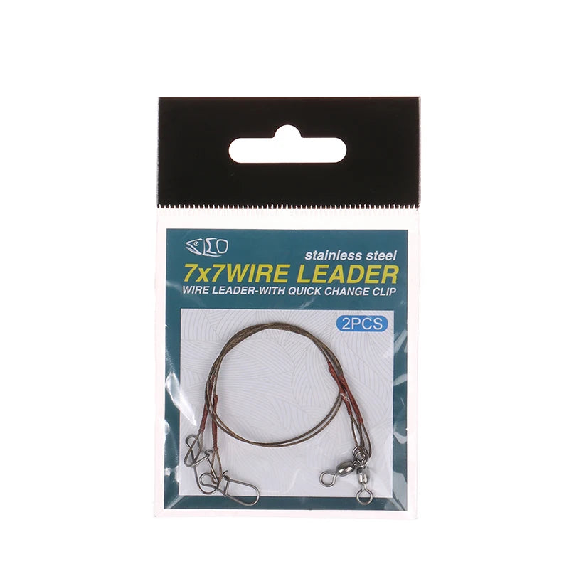Steel & Titanium Fishing Wire Leader – Anti-Bite, Anti-Tangle Fishing Wire Leader SPOT 20cm 18kg
