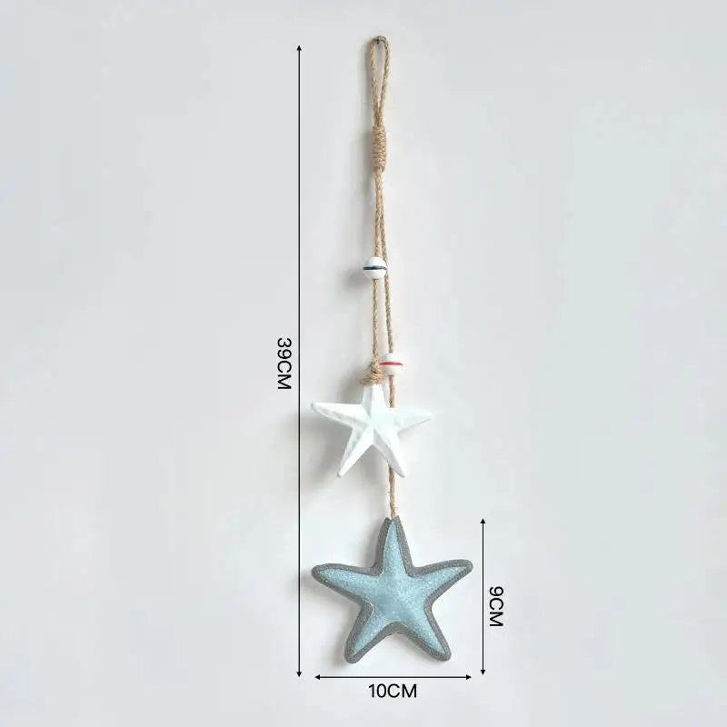 Mediterranean Wooden Ocean Animal Wall Pendant | Nautical Décor Wall Pendant Ornament SPOT A6