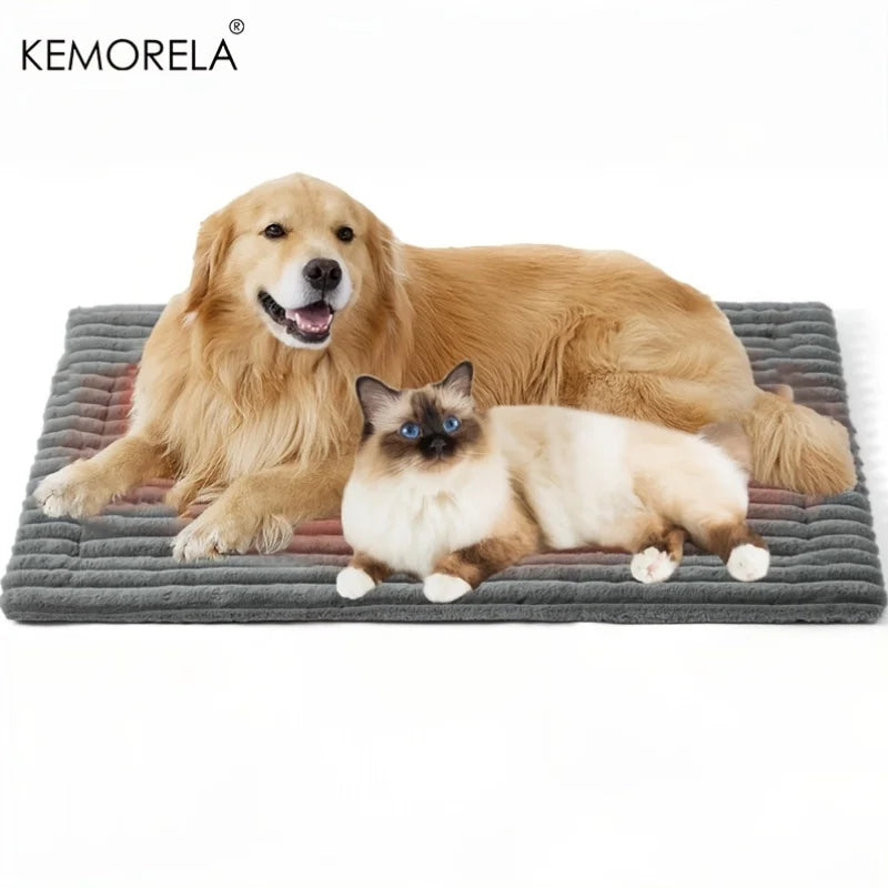 KEMORELA Extra Large Dog Bed Mat – Non-Slip Plush Crate Mat Dog Bed Mat SPOT