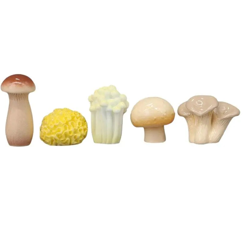 8-Piece Resin Mini Mushroom Fairy Garden Figurines Set Garden Figurine Set SPOT
