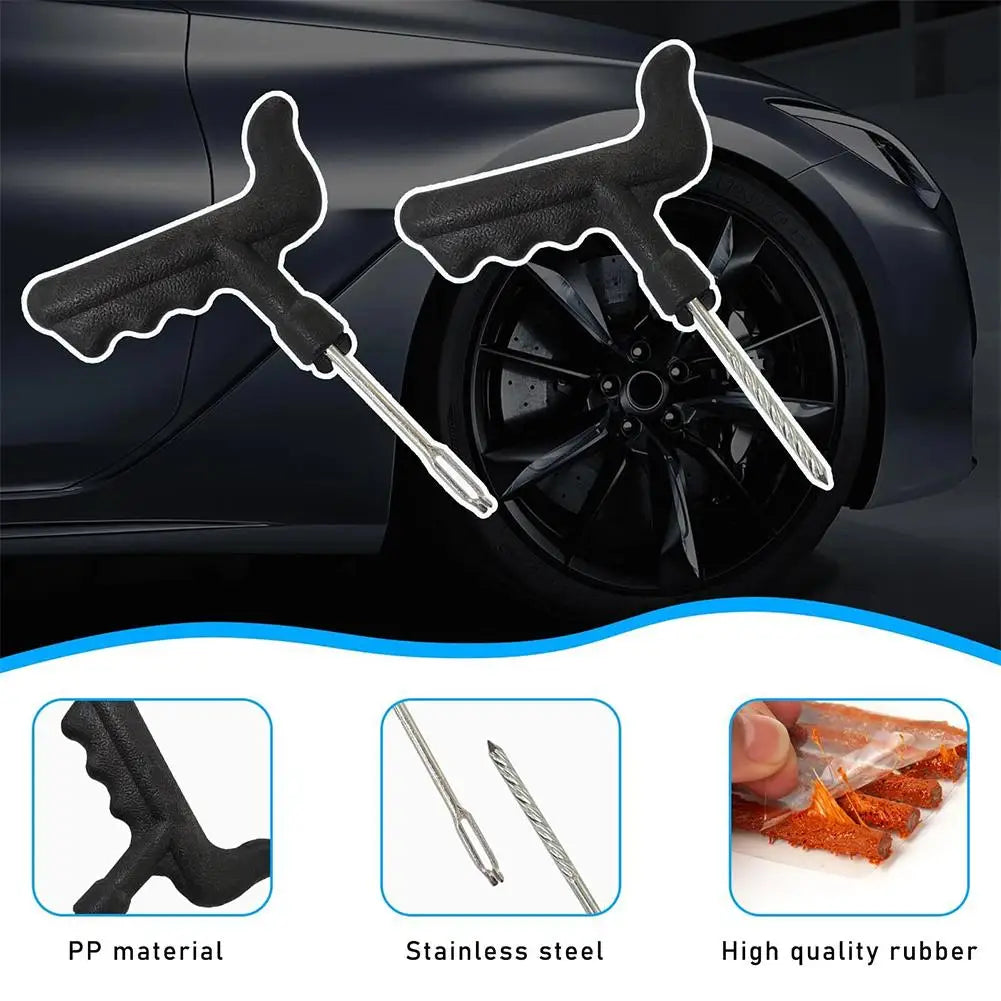 Tire Puncture Repair Kit – Car, Motorcycle & Truck Plug Set Tire Repair Kit SPOT