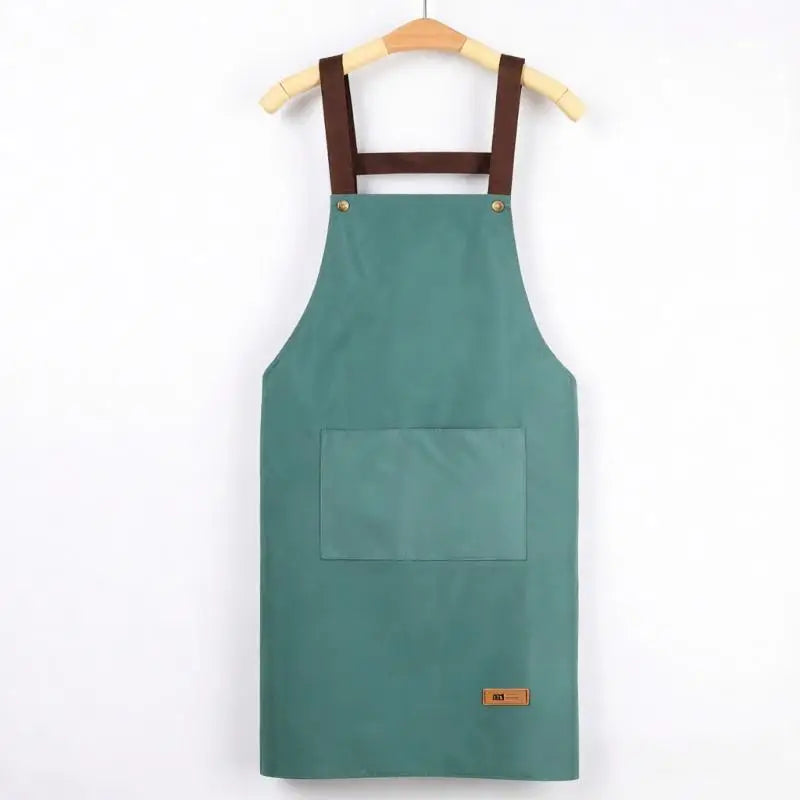Waterproof PVC Cooking Apron – Unisex Kitchen & BBQ Apron Kitchen Cooking Apron SPOT Blue